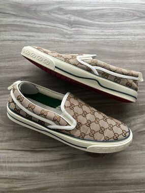 Gucci 1977 Tennis Slip On Monogram Size 10 Men’s (UK 9)